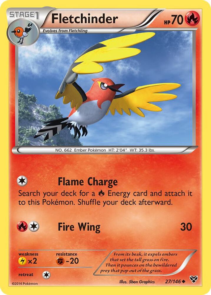 Fletchinder [XY Base Set] 27/146