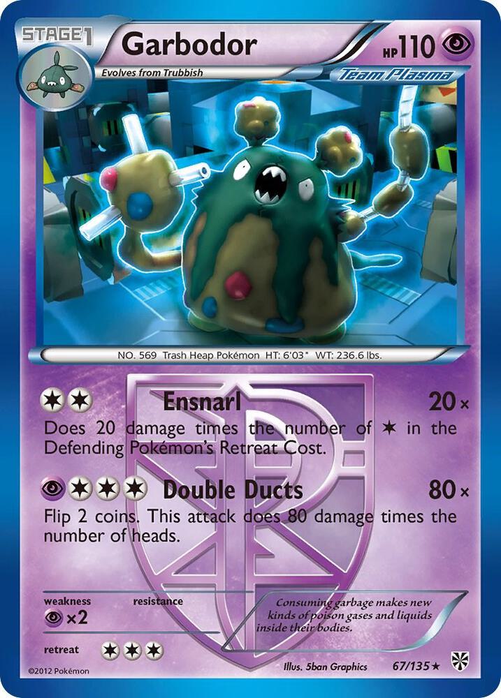 Garbodor (Team Plasma) (67) [Plasma Storm] 67/135