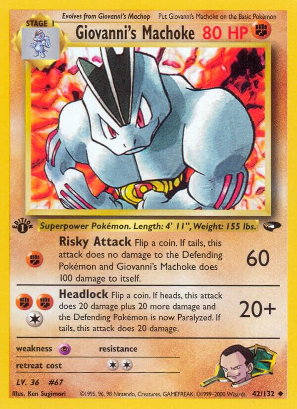 Giovanni's Machoke [Gym Challenge] 042/132
