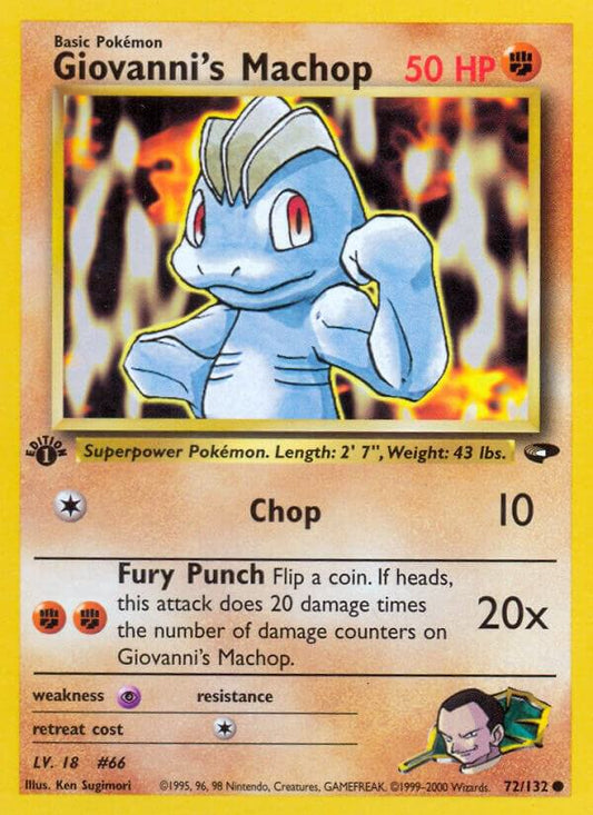 Giovanni's Machop [Gym Challenge] 072/132