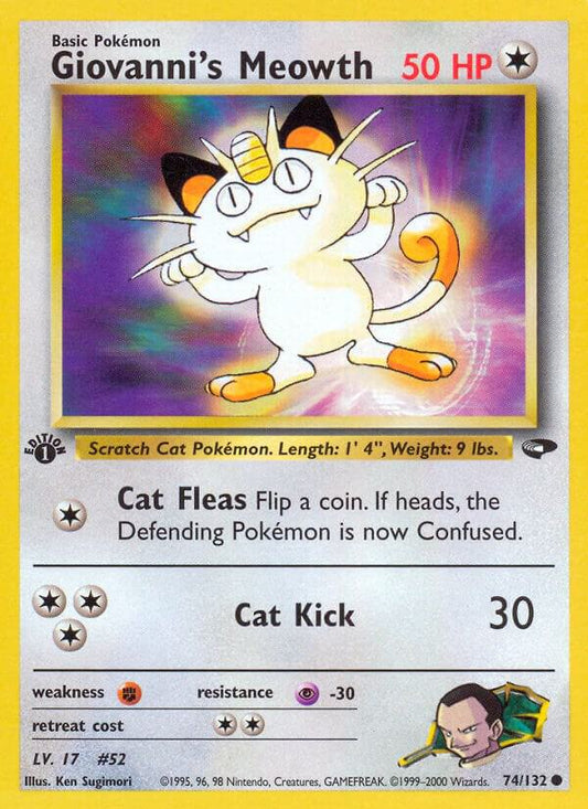 Giovanni's Meowth (74) [Gym Challenge] 074/132