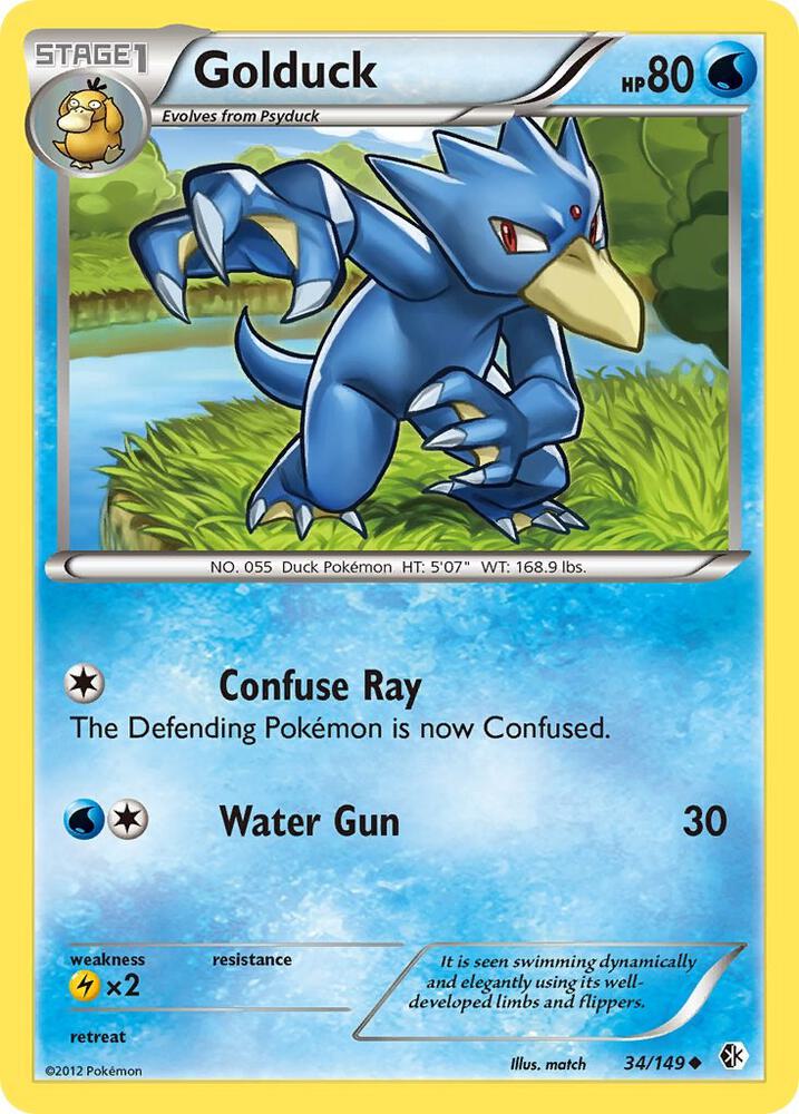 Golduck (34) [Boundaries Crossed] 34/149