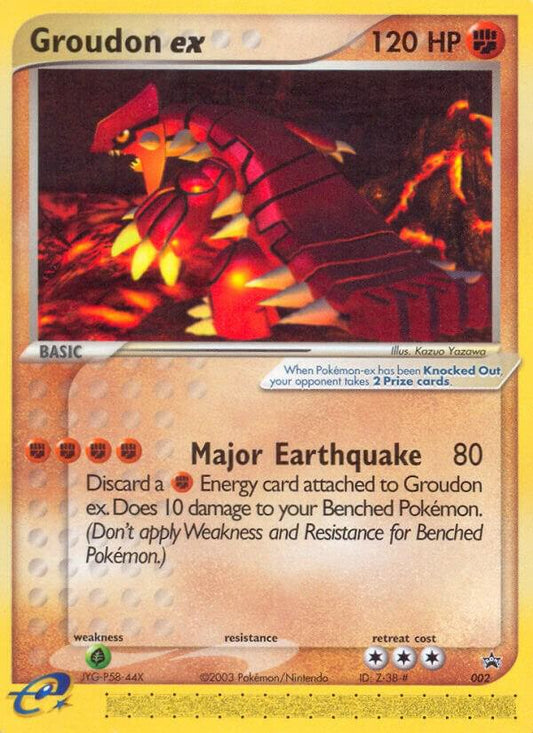 Groudon ex - 002 (Nintendo Power Magazine) [Nintendo Promos] 002