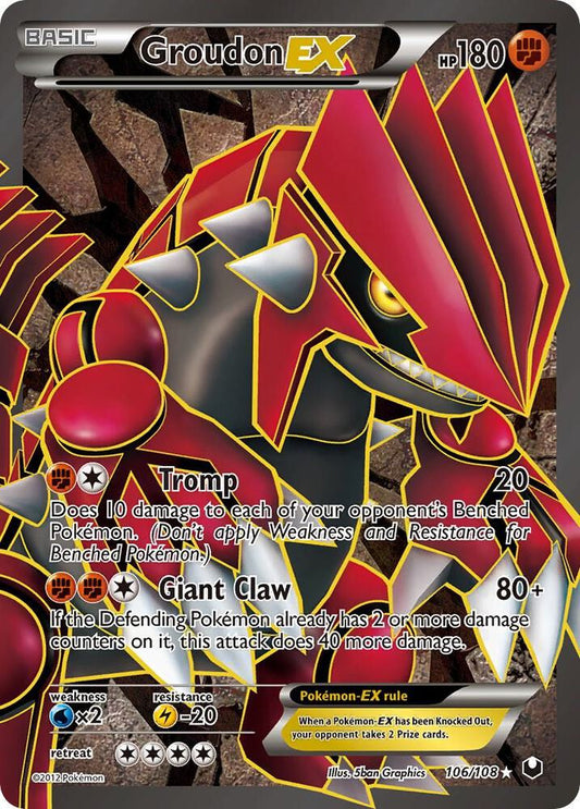Groudon EX (106 Full Art) [Dark Explorers] 106/108