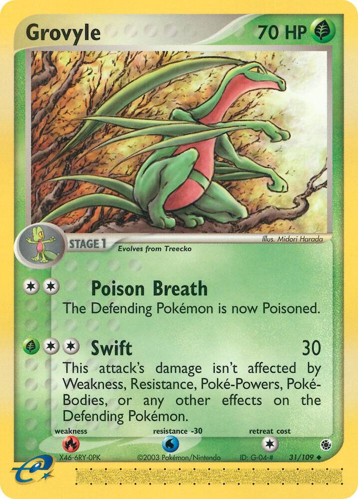 Grovyle - 31/109 [Ruby and Sapphire] 31/109