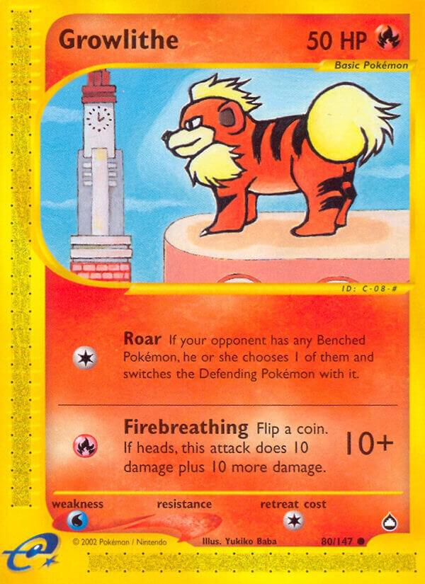 Growlithe (80) [Aquapolis] 080/147