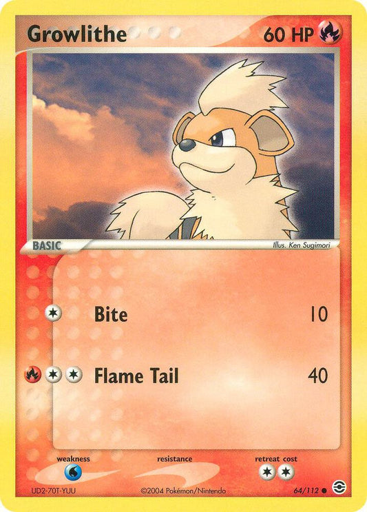 Growlithe [FireRed & LeafGreen] 64/112