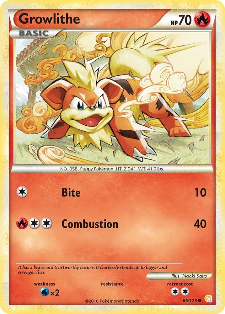 Growlithe [HeartGold SoulSilver] 65/123