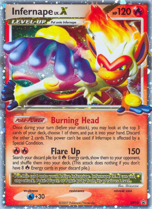 Infernape LV.X - DP10 [Diamond and Pearl Promos] DP10