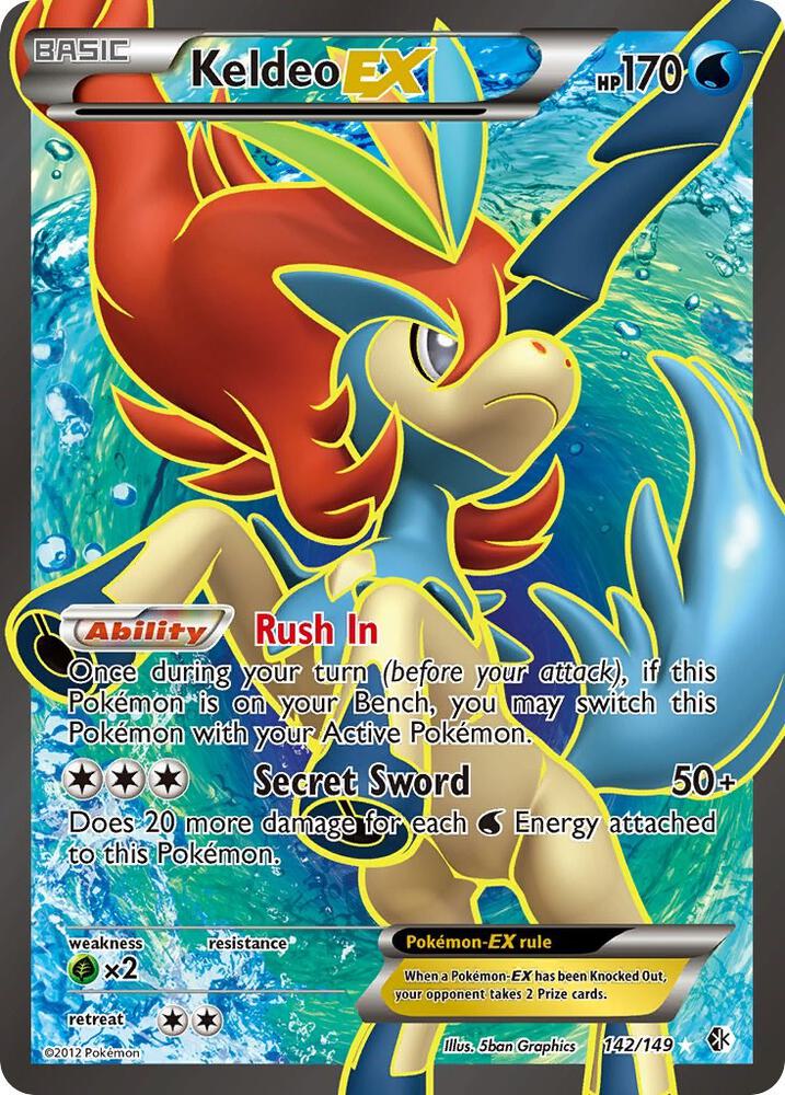 Keldeo EX (142 Full Art) [Boundaries Crossed] 142/149