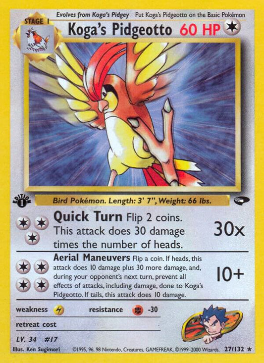 Koga's Pidgeotto [Gym Challenge] 027/132