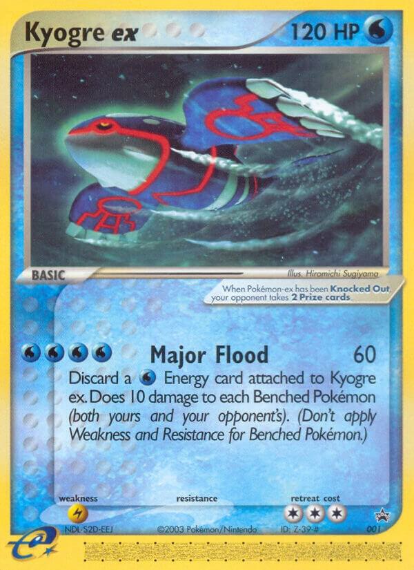 Kyogre ex - 001 (Nintendo Power Magazine) [Nintendo Promos] 001