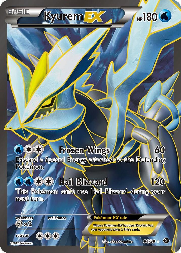 Kyurem EX (96 Full Art) [Next Destinies] 96/99