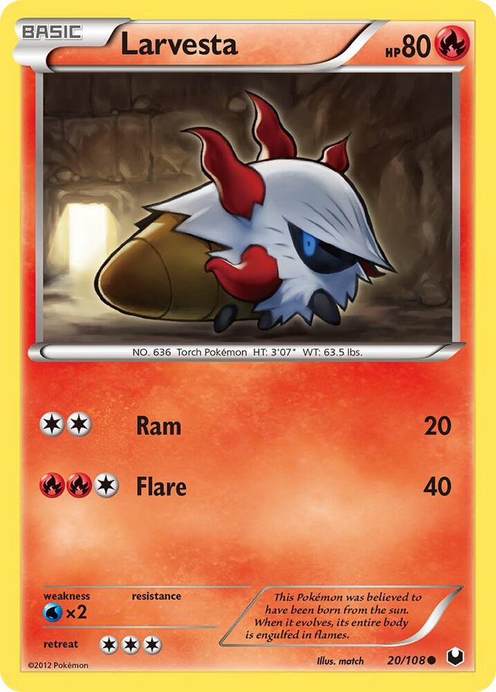 Larvesta (20) [Dark Explorers] 20/108
