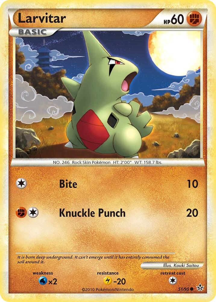 Larvitar (51) [Unleashed] 51/95