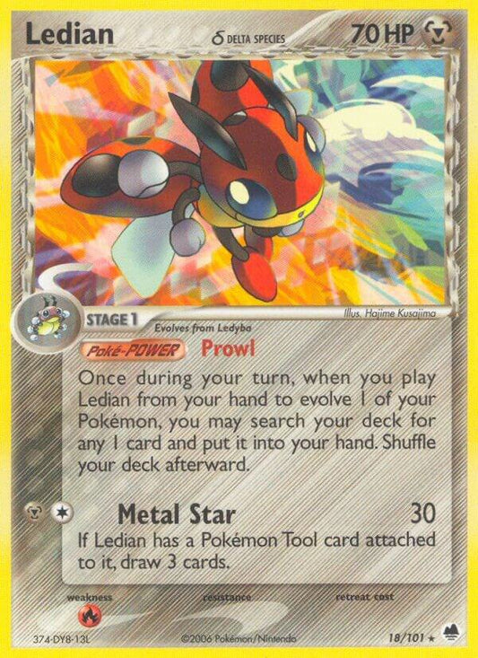 Ledian (Delta Species) [Dragon Frontiers] 18/101