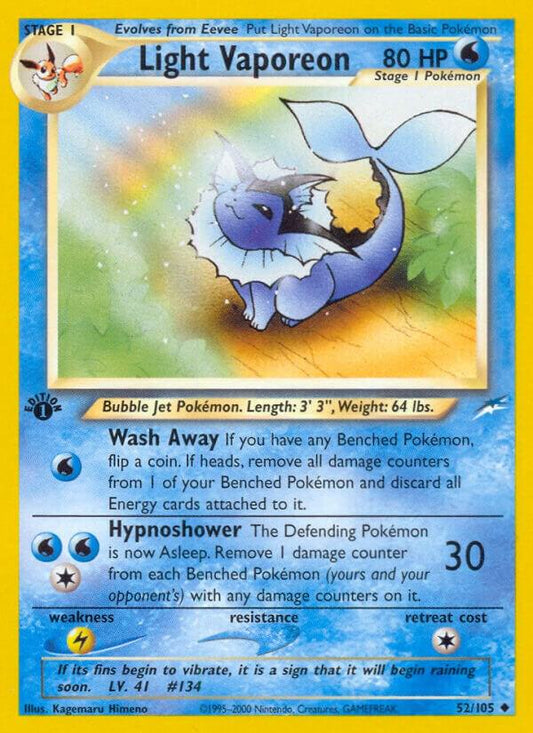 Light Vaporeon [Neo Destiny] 052/105