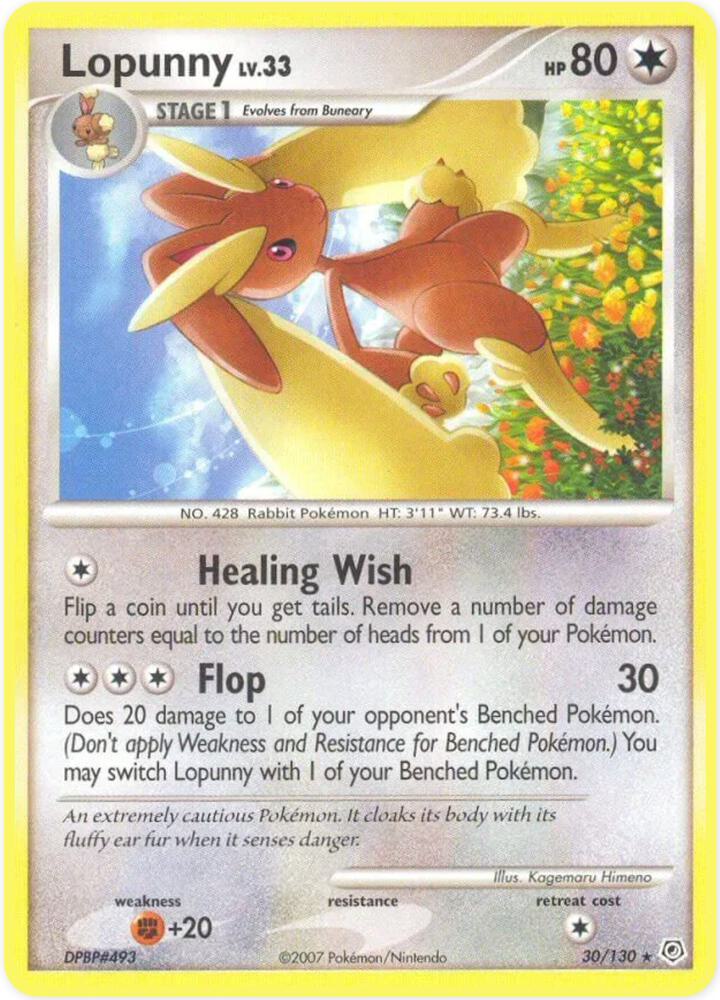 Lopunny [Diamond and Pearl] 30/130