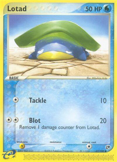 Lotad - 67/100 [EX Sandstorm] 67/100
