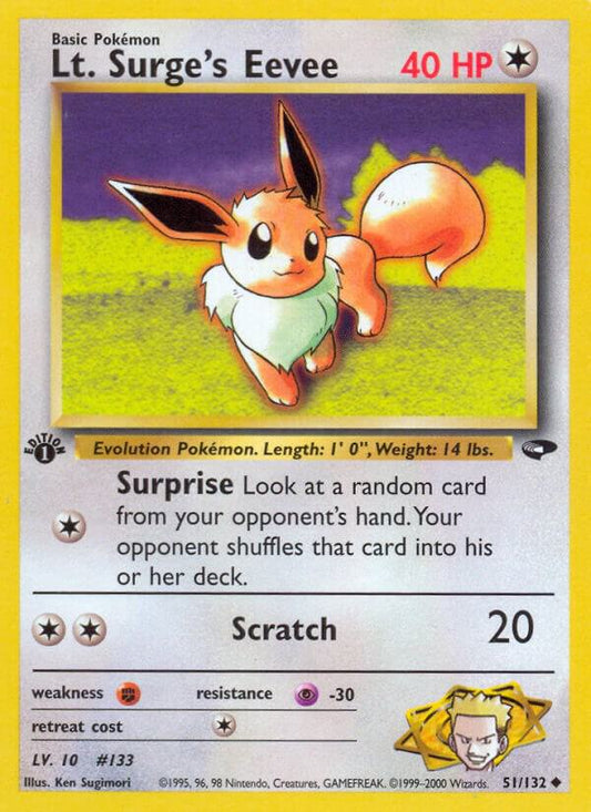 Lt. Surge's Eevee [Gym Challenge] 051/132