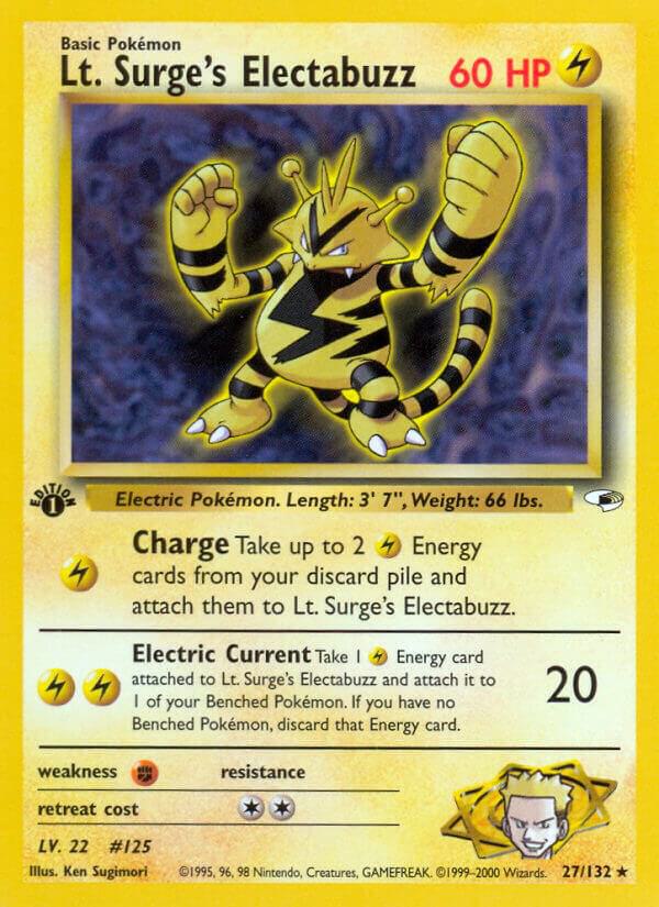 Lt. Surge's Electabuzz (27) [Gym Heroes] 027/132
