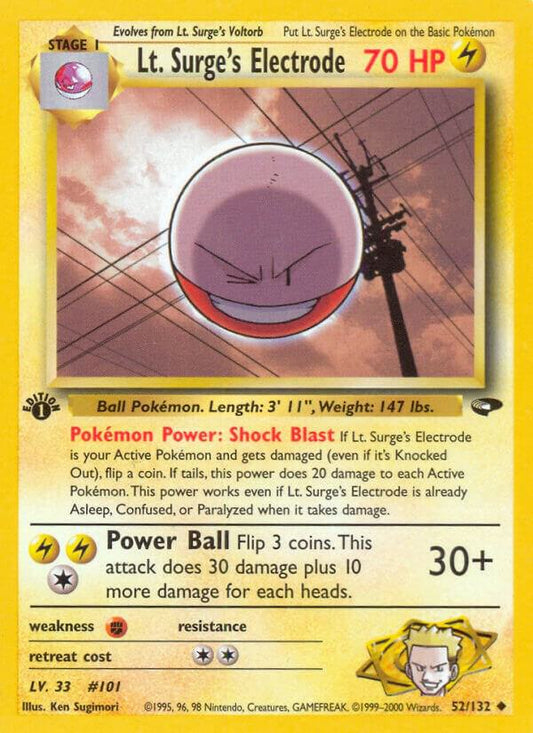 Lt. Surge's Electrode [Gym Challenge] 052/132
