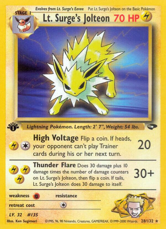 Lt. Surge's Jolteon [Gym Challenge] 028/132