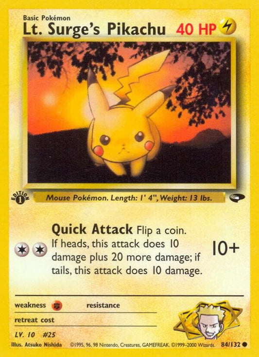 Lt. Surge's Pikachu [Gym Challenge] 084/132