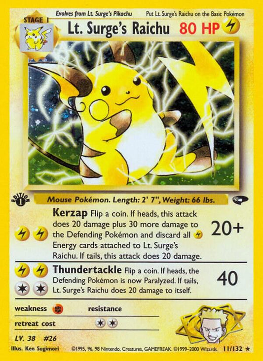 Lt. Surge's Raichu [Gym Challenge] 011/132