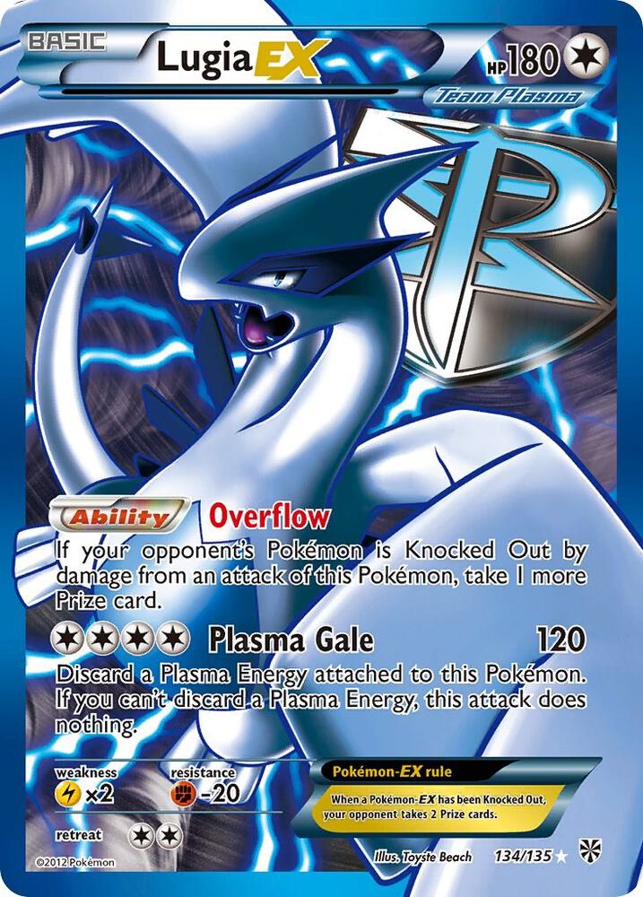Lugia EX (Team Plasma) (134 Full Art) [Plasma Storm] 134/135