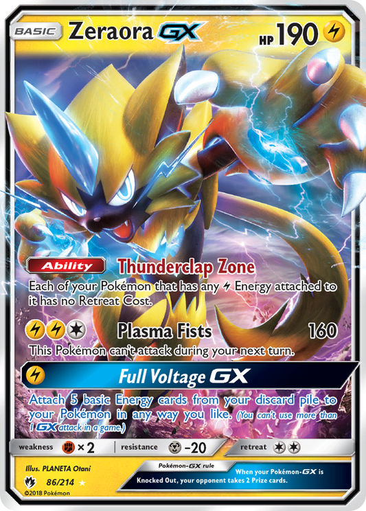 Zeraora-GX - 86/214 Lost Thunder