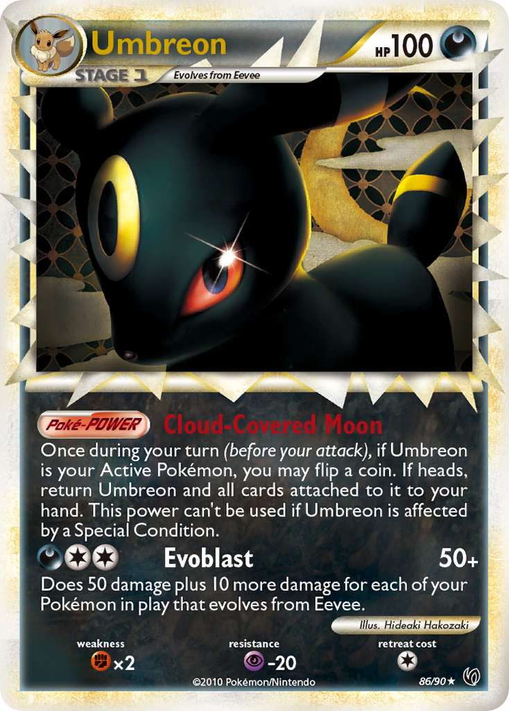 Umbreon - 86/90 HS—Undaunted