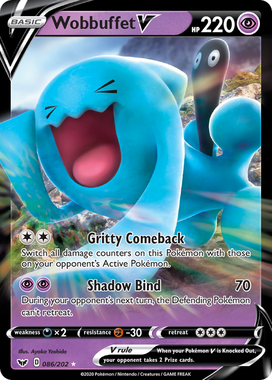 Wobbuffet V - 86/202 Sword & Shield