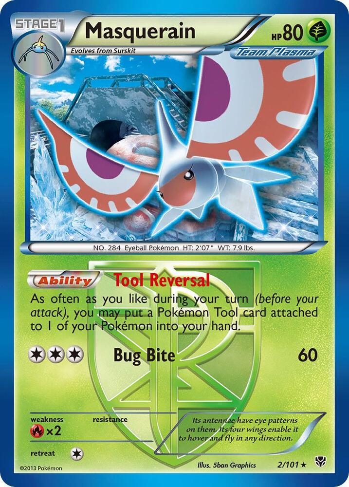 Masquerain (Team Plasma) [Plasma Blast] 2/101