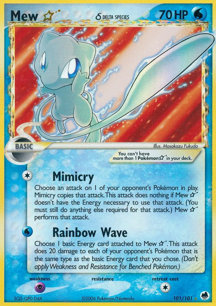 Mew Star (Delta Species) [Dragon Frontiers] 101/101