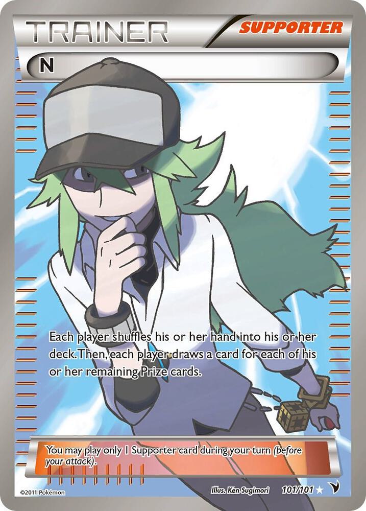 N (Supporter) (Full Art) [Noble Victories] 101/101