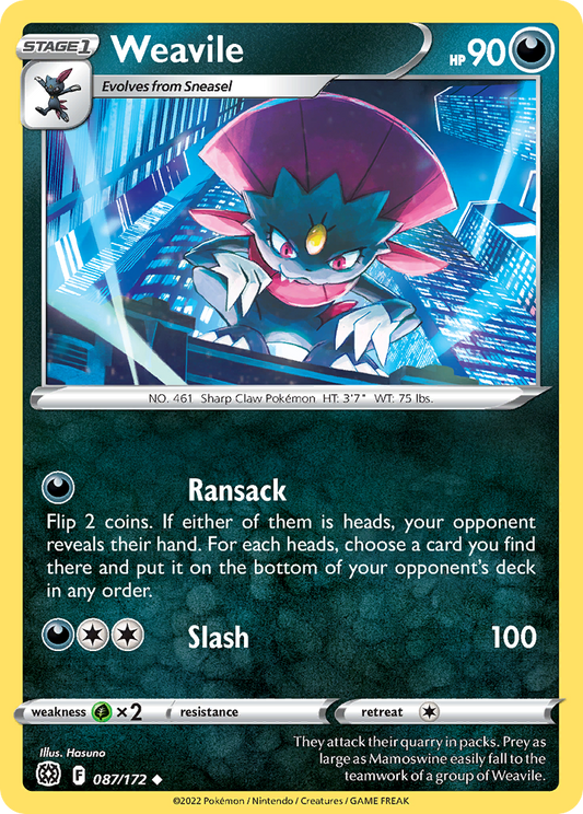 Weavile - 87/172 Brilliant Stars