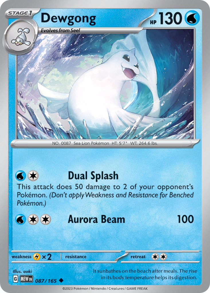 Dewgong - 87/165 151