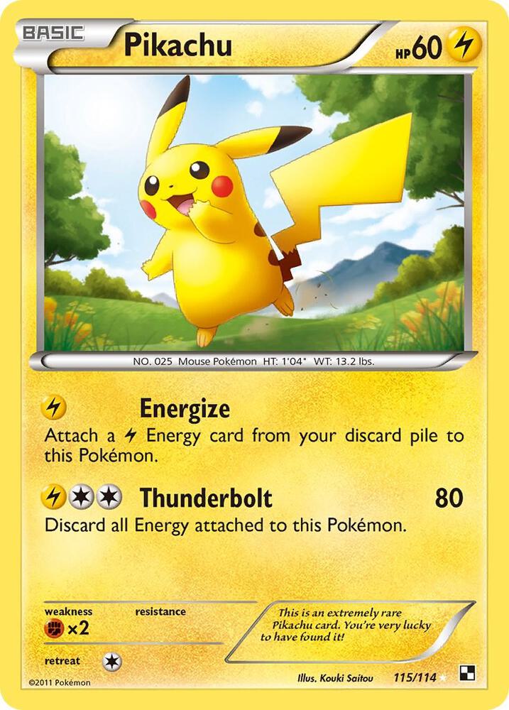 Pikachu [Black and White] 115/114