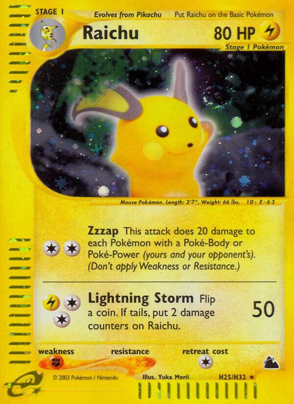 Raichu (H25) [Skyridge] H25/H32