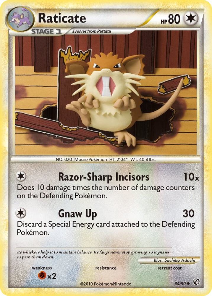 Raticate [Undaunted] 34/90