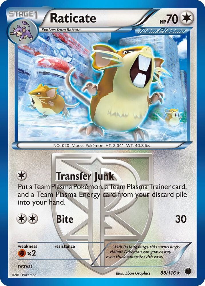Raticate (Team Plasma) [Plasma Freeze] 88/116