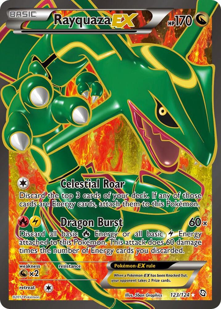 Rayquaza EX (123 Full Art) [Dragons Exalted] 123/124