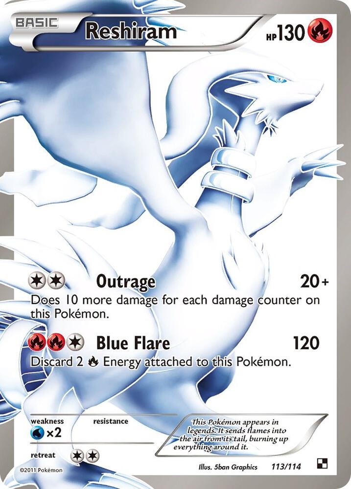 Reshiram (113 Full Art) [Black and White] 113/114