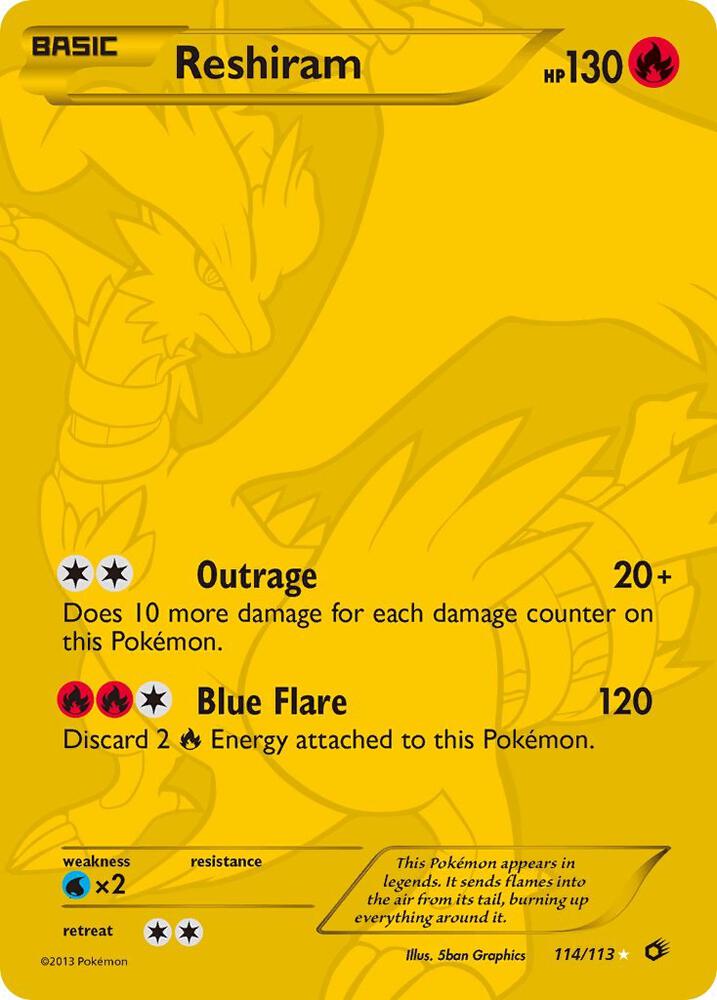 Reshiram (114 Full Art Secret Rare) [Legendary Treasures] 114/113