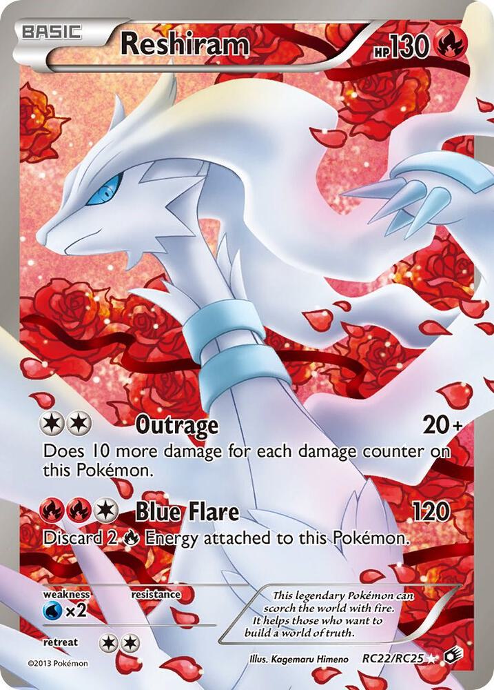 Reshiram (Full Art) [Legendary Treasures: Radiant Collection] RC22/RC25