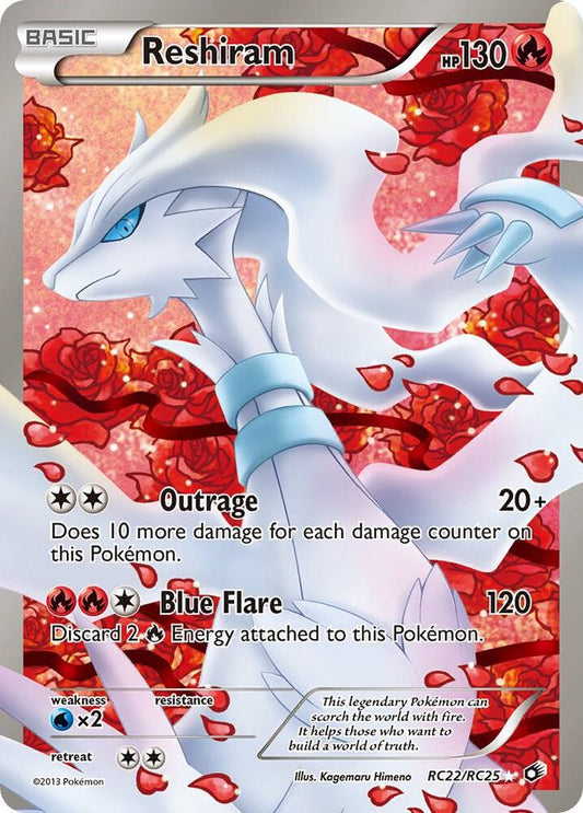 Reshiram (Full Art) [Legendary Treasures: Radiant Collection] RC22/RC25