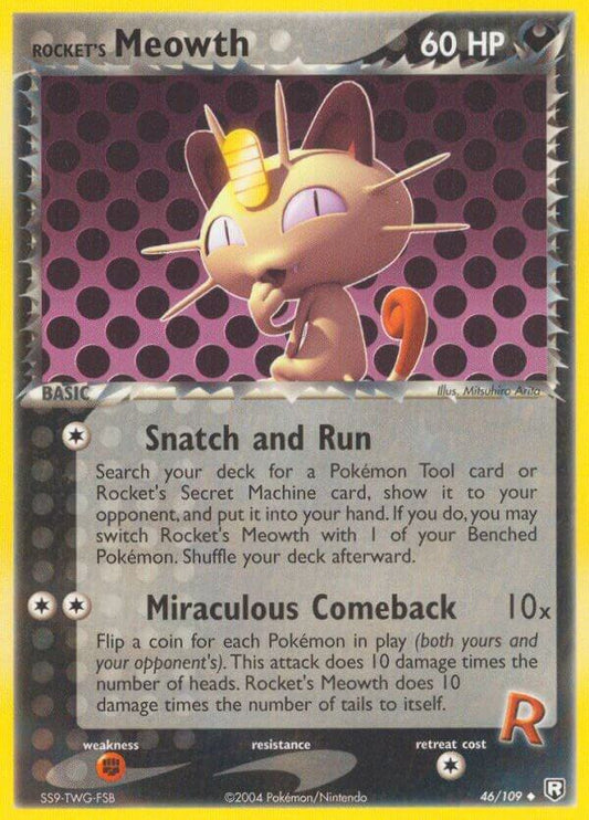 Rocket's Meowth [EX Team Rocket Returns] 46/109
