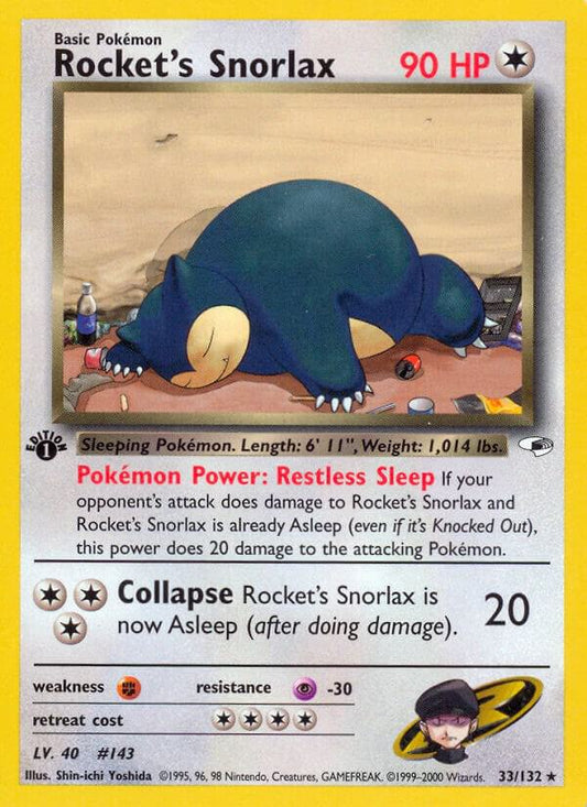Rocket's Snorlax [Gym Heroes] 033/132