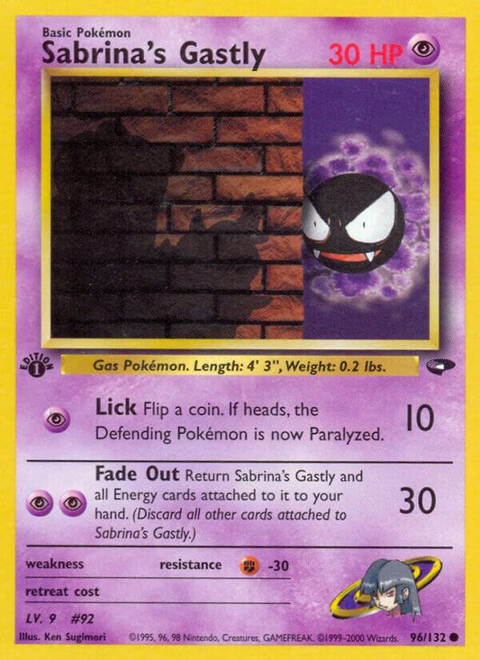 Sabrina's Gastly (96) [Gym Challenge] 096/132